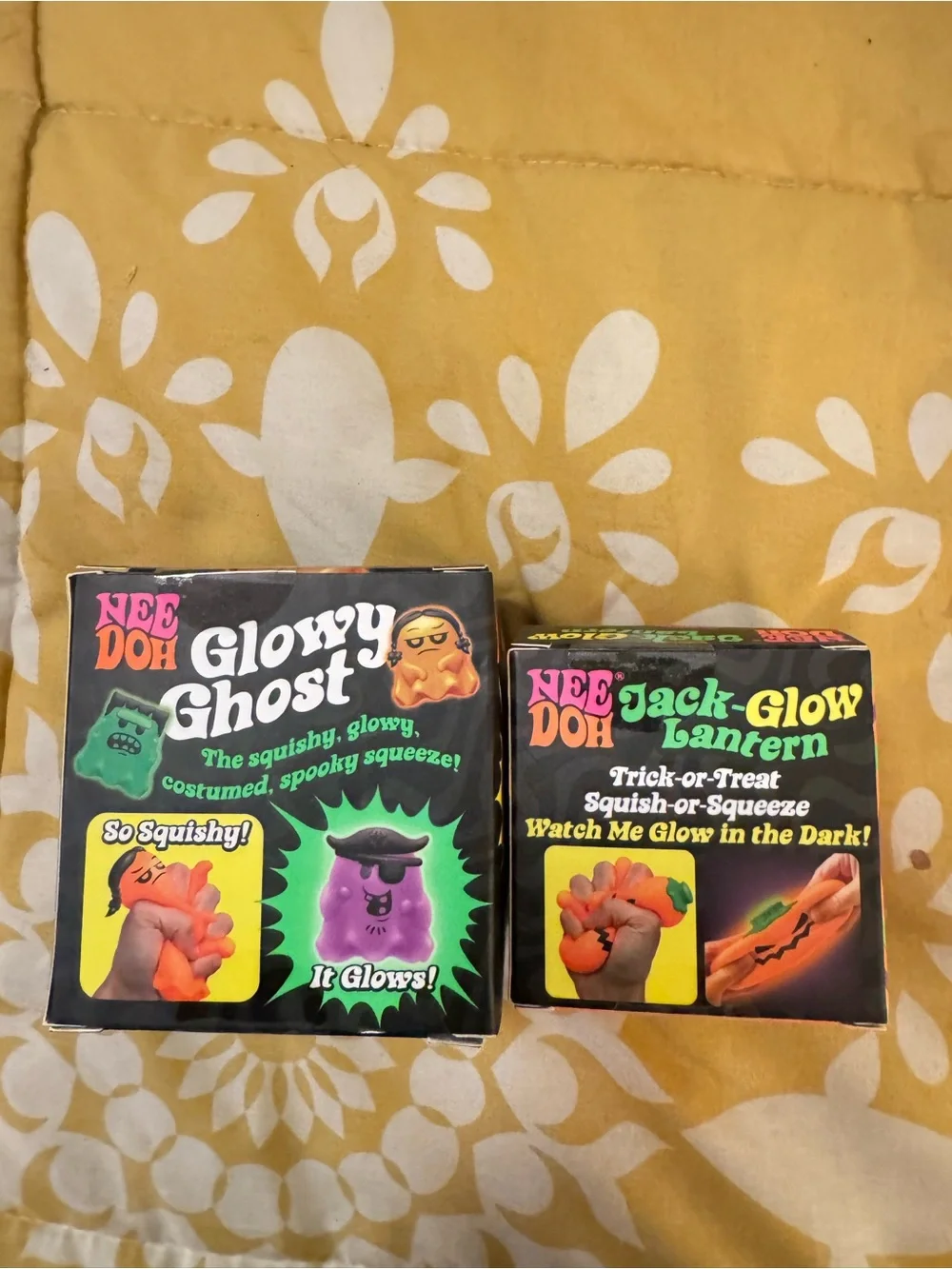 Nee Doh Glowy Ghost and Jack glow lantern